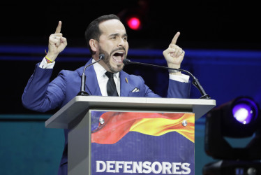 Abelardo de la Espriella este lunes festivo en Bogotá.