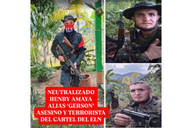 Alias Gerson fue abatido por las autoridades.