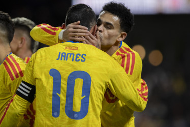 James Rodríguez y Luis Díaz, goleadores y referentes de la selección Colombia, fueron las figuras de la noche ante Australia.