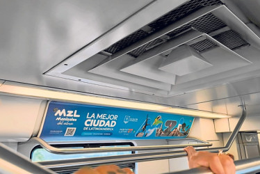 En los vagones del Metro de Medellín se promociona la capital de Caldas con su marca MZL, Manizales del alma