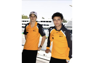 Oscar Piastri y Lando Norris. 