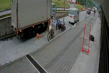 El robo quedó grabado.