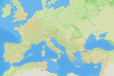 Imagen del mapa Itiner-e, creado por investigadores de la Universidad Autónoma de Barcelona y de la Universidad Aarhus, de Dinamarca.