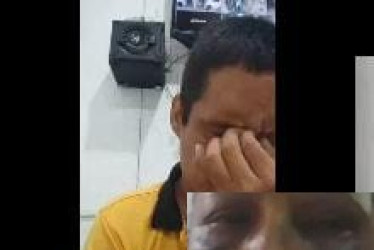 El capturado. Así quedó su pareja.