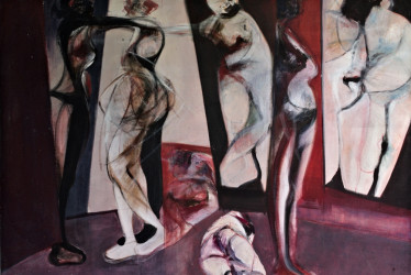 Cuadro donado por Clemencia Echeverri a la Casa de la Cultura de Salamina.