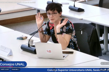 María Alejandra Rojas, una de las dos designadas por el presidente de la República, Gustavo Petro, ante el Consejo Superior de la Universidad Nacional. 