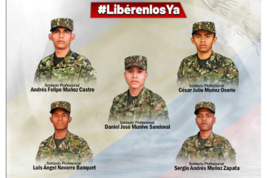  Andrés Felipe Muñoz Castro, Sergio Muñoz Zapata, César Muñoz Osorio, Luis Ángel Navarro Banquet y Daniel José Munive Sandova.