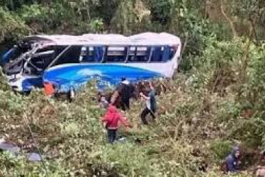 El bus se salió de la vía Cúcuta - Arauca.