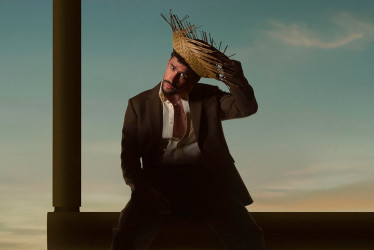 Cartel de Bad Bunny que anunciaba su participación en el espectáculo de la Super Bowl.