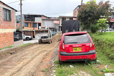 Este era el carro que obstaculizaba las obras.