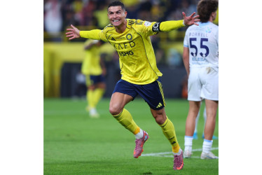 La celebración de Cristiano Ronaldo. 