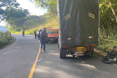 Accidente entre Manizales y Neira.
