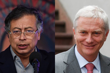 Gustavo Petro, presidente de Colombia, y José Antonio Kast, mandatario electo de Chile.