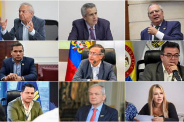 Ricardo Bonilla, Luis Fernando Velasco, Iván Name, Andrés Calle, Olmedo López, Sneyder Pinilla, Carlos Ramón González y Sandra Ortiz, los ocho personajes que giran alrededor del presidente Gustavo Petro y están implicados en el caso de corrupción de la UNGRD.