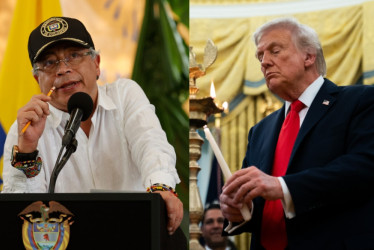 Gustavo Petro y Donald Trump, presidentes de Colombia y Estados Unidos.