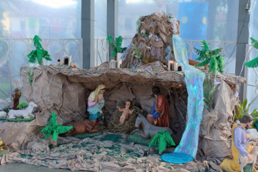 Pesebre en Salamina (Caldas).