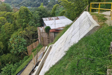 Las obras de estabilidad en la comuna San José. 