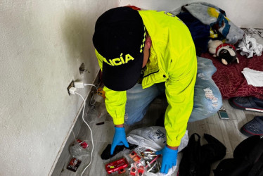 Parte de lo que les encontraron.