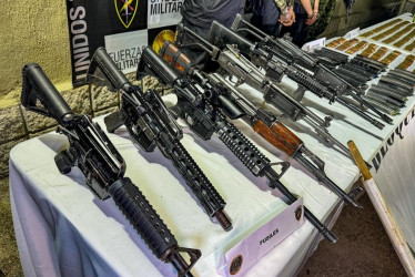  Armas decomisadas en Norte de Santander (Colombia).