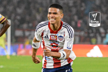 José Enamorado, la figura en la goleada del Junior de Barranquilla ante el Deportes Tolima en la final de la Liga BetPlay II. El martes es la revancha en Ibagué.