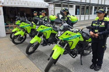 Las motocicletas entregadas por la Dirección Nacional reforzarán los equipos de reacción y subestaciones de Manizales.