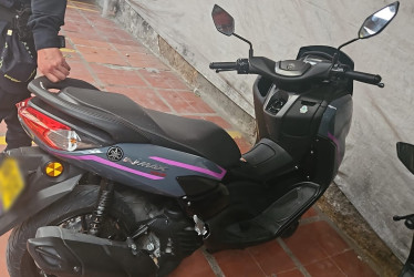 La moto figuraba como robada.