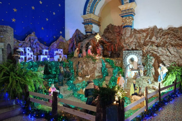  Pesebre del templo de la Inmaculada Concepción de Aguadas.