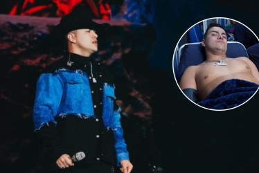 Tras sufrir la descompensación, Yeison Jiménez recibió atención médica.