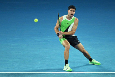 Carlos Alcaraz en el Australian Open. 