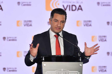 Andrés Idárraga, ministro (e) de Justicia.