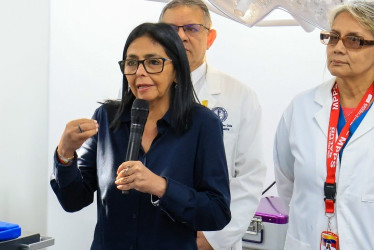 Delcy Rodríguez, presidenta (e) de Venezuela.