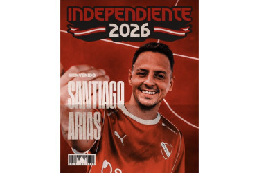 El jugador colombiano Santiago Arias es nueva incorporación de Independiente de Avellaneda. 