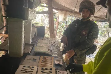 Destruyen un laboratorio y decomisan media tonelada de cocaína del Eln en el Catatumbo