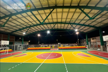 Polideportivo La Plazuela, Risaralda (Caldas).