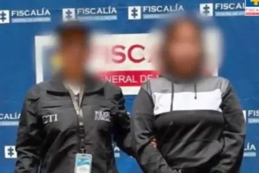 La mujer capturada para pagar pena. Foto de Fiscalía.