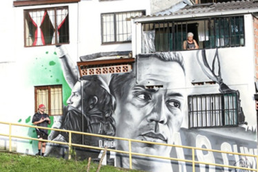 Supimos que: un nuevo mural en homenaje al goleador Dayro Moreno, figura del Once Caldas