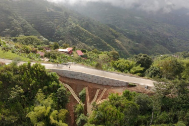 Las obras en la vereda El Bosque de San José (Caldas). 