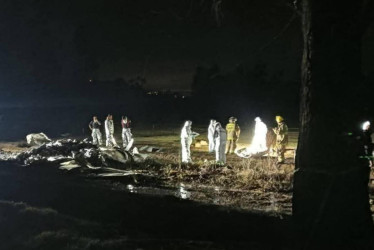 El Cuerpo Técnico de Investigación (CTI) de la Fiscalía hizo el levantamiento de los cadáveres en el accidente aéreo en el que murieron seis personas, incluido el cantante Yeison Jiménez.