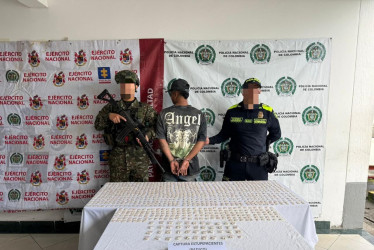 El capturado, con seis kilogramos de bazuco, estaría al servicio de Máxima.