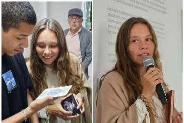 Camila Arboleda, muralista manizaleña, lanza su exposición en Cuidados Paliativos del SES Hospital de Caldas. 