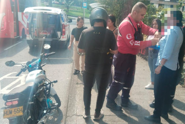 Integrantes del GER atendieron a la lesionada, que presentó golpes y raspaduras leves.