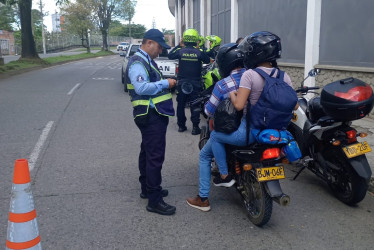 En Chinchiná acuden al aumento de agentes y uso de tecnologías para disminuir los accidentes.