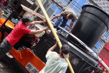 Los kits que le entregaron a los caficultores de Fresno (Tolima).
