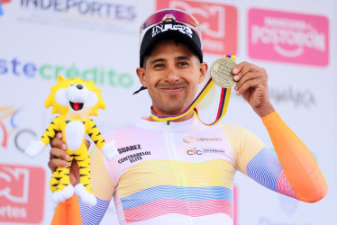 Brandon Rivera ganó la medalla de oro del de la contrarreloj del Campeonato Nacional de Ciclismo en Zipaquirá (Cundinamarca).