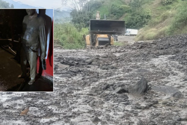 Buenavista, punto crítico de la vía Manzanares-Petaqueros, tuvo en la noche de este domingo un derrumbe "de gran magnitud" en el que un motociclista se salvó de quedar atrapado.
