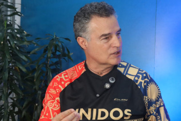 Aníbal Gaviria Correa, precandidato a la Presidencia, en su visita a LA PATRIA.