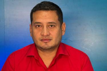 Jorge Carrero, durante su visita a LA PATRIA.