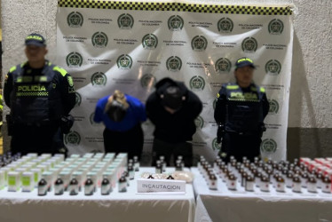 La captura de la pareja se realizó en el barrio Mirador de la estancia de Dosquebradas 