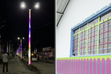 Dos cuadras de colores reciben a los turistas de un municipio en el Oriente de Caldas. Conozca la nueva atracción y los planes de la Alcaldía.