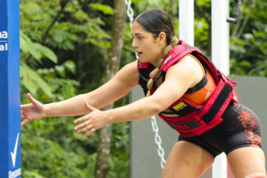 Tina, la melliza manizaleña que fue eliminada del Desafío Siglo XXI. Se quedó en las puertas de la semifinal.